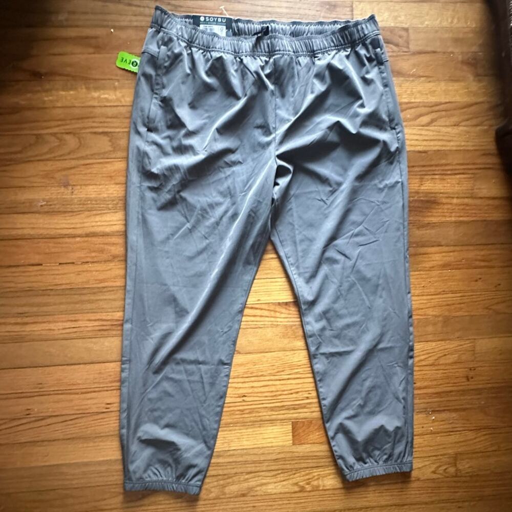 Soybu Men’s Gray Woven Jogger Pants NWT Size XXL